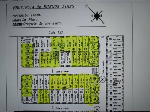 Lote de 420 m² en La Plata